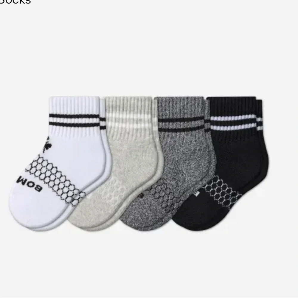 Bombas Toddler Calf Crew Sock 4-Pack Originals Mix NWT and in packaging